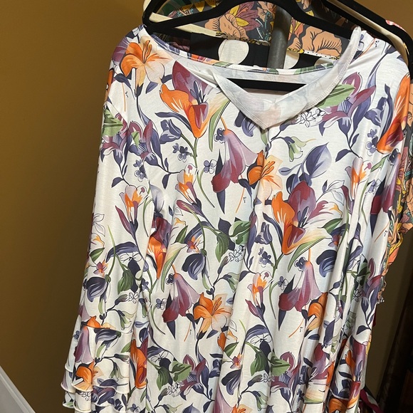 NWOT Long multi colored tunic XXL - Picture 1 of 4